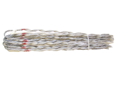 Galvanized Steel Preformed Tree Grip / Dead End, 3/16''  (1 pc). PLP Brand USA