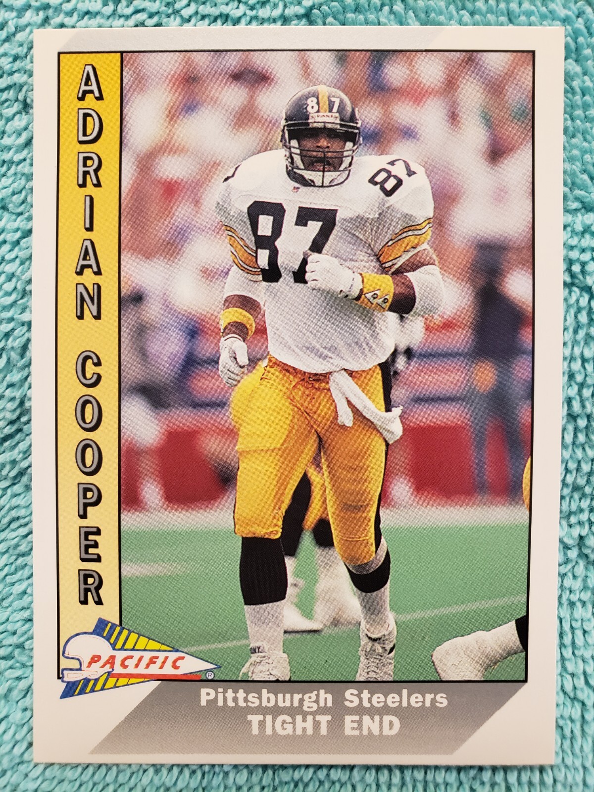 1991 PACIFIC ADRIAN COOPER ROOKIE #640 PITTSBURGH STEELERS  RC 