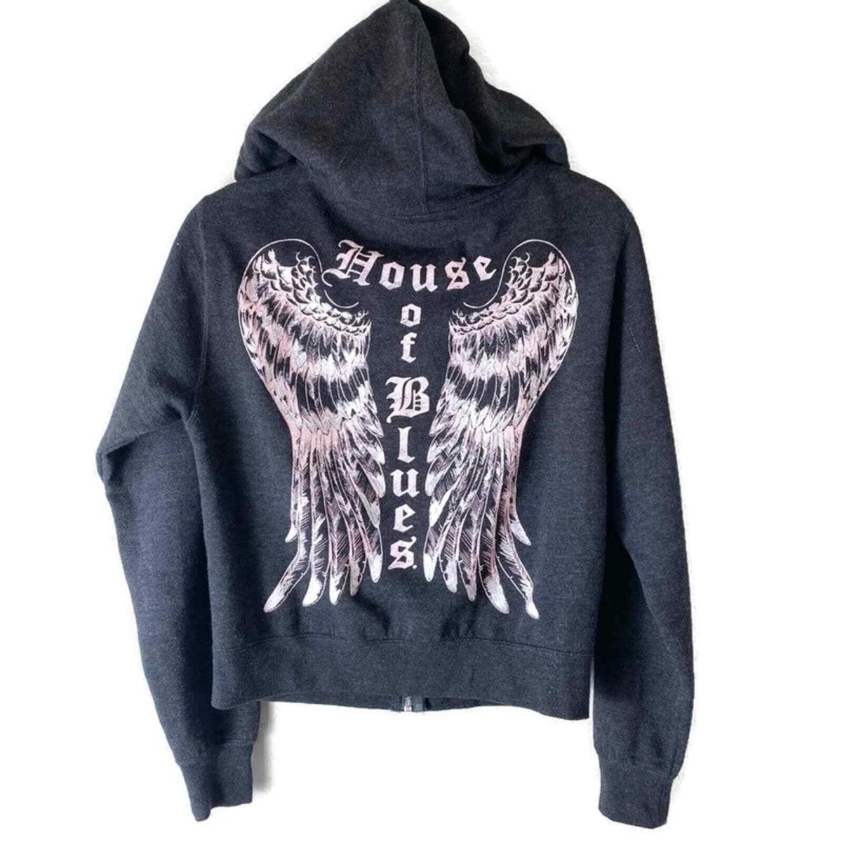 Angel wing zip hoodie hot sale