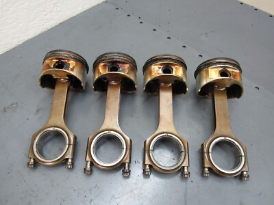 1997-2001 Honda Prelude JE Pistons Connecting Rods H22A4 BB6 166036 OEM