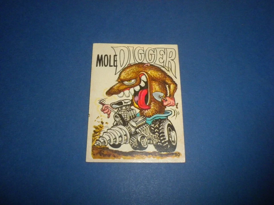 ODD RODS Donruss sticker #60 Odder/Fantastic 1969-1973 MOLE DIGGER - Image 2 of 4
