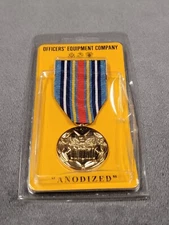 USMC War on Terrorism Expeditionary Medal Anodized Full Size 24K Plated NIB OEC