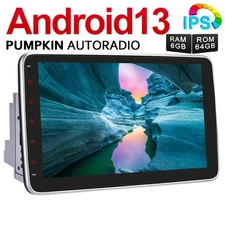 Pumpkin Double DIN 10.1" 8 Core Android 13 Car Stereo Carplay 4GB 64GB Head Unit