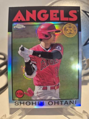 2021 Topps Chrome 1986 retro 35th Shohei Ohtani #86BC-9 Refractor Red Jersey