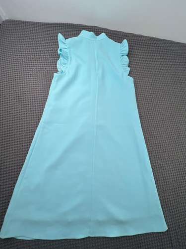 LILLY PULITZER SIZE 00 ADALEE SHIFT DRESS *BLUE IBIZA* EMBELLISHED GEM Has Flaw - Picture 12 of 15