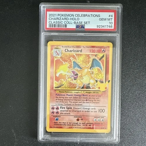 2021 Pokemon Celebrations Classic Collection Charizard Holo 4/102 PSA 10