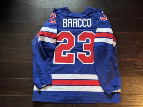 USNTDP Team USA Game Worn Hockey Jersey #23 Danny Bracco Nike Swift