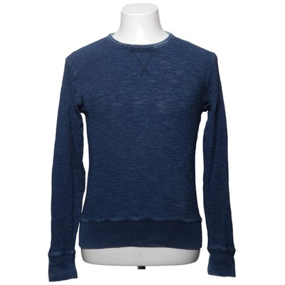 Edwin, Strickpullover, Größe: S, COLLEGE CREW TS LS, Blau, Baumwolle #tLq