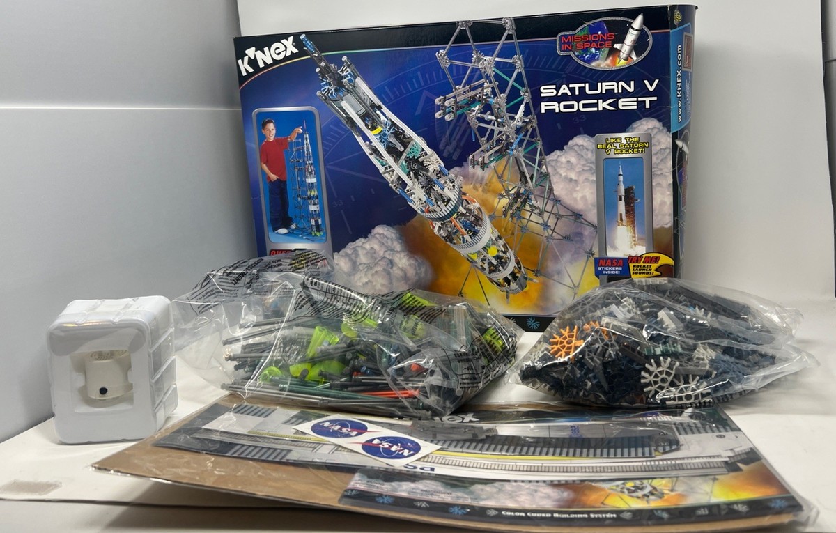 RARE & RETRO* K'NEX Saturn V Rocket #15122 934 pcs New Open Box | eBay