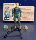 1982 Vintage Hasbro 3.75” Gi Joe Figure:Mortar Short Fuze 100% Complete+Filecard