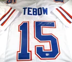 Tim Tebow / Autographed Florida Gators Custom Football Jersey / COA
