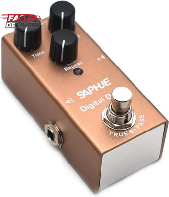 SAPHUE Digital Delay Guitar Effects Pedal Effect Pedals Time/Level/Repeat Knob w