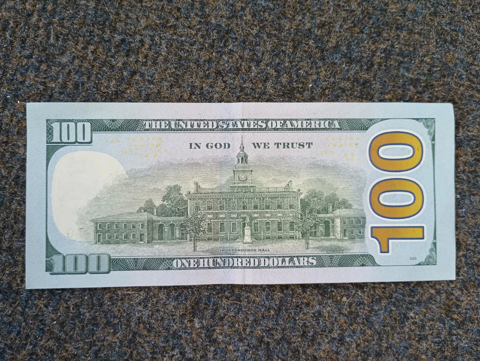 2017 $100 Bill Federal Reserve Note Fancy Repeating Serial Number 14949494 - Image 4 of 4