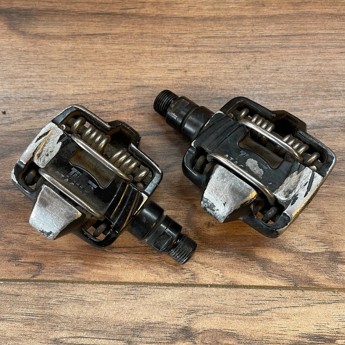 Pédales Automatiques TIME ATAC Alium Vintage - Noir 9/16 - VTT Et Route Années 90