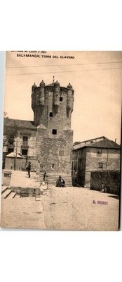Salamanca Spain Torre del Clavero c1907 Photochrom Postcard: H.H. Madrid