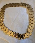 Vintage Geometric Necklace Vintage Gold Tone Costume Jewelry