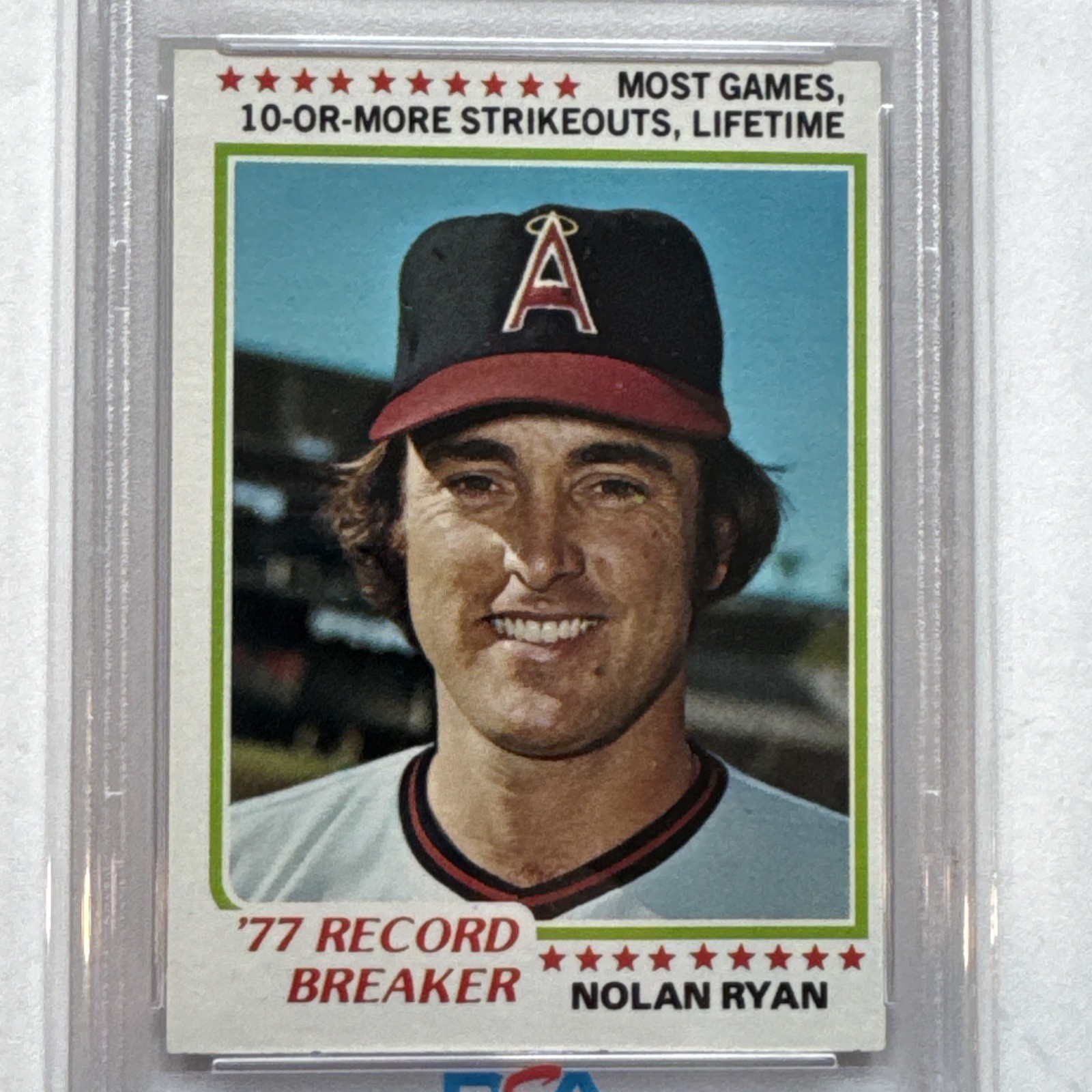 Nolan Ryan 1978 Topps #6 PSA 5 view 2