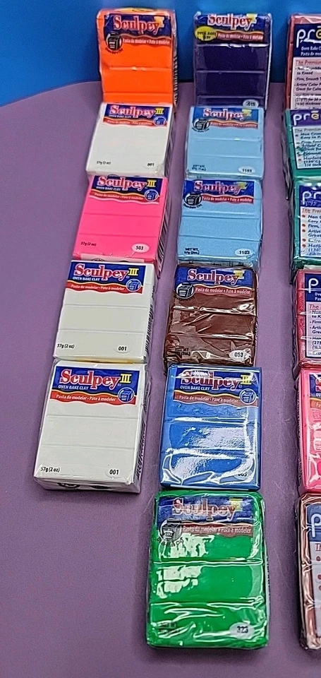 Lot Of 28 Polymer Clay Premo & Sculpey Bars In Various Colors  - Image 4 of 4