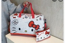 NEW Sanrio Hello Kitty Travel Duffle, Carry On Bag and Make Up Tote Set