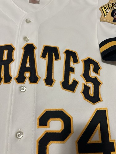 Rawlings Barry Bonds Pittsburgh Pirates home jersey Sz 44 Large - Picture 4 of 15