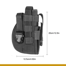 Tactical Molle Gun Holster Concealed Pistol Holster Mag Bag Waist Holster Pack {