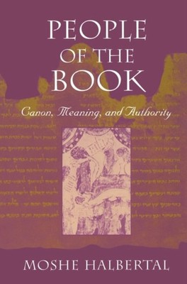 People of the Book  Canon Meaning  Authority Paper by Moshe Halbertal PAPERBACK
