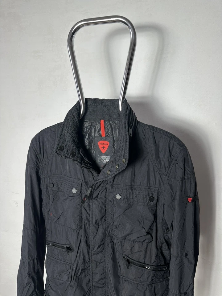 Men’s M/50,Strellson Swiss Waterproof,Windbreaker Multipockets Hooded Jacket - Image 4 of 4