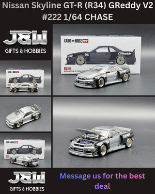 Kaido House x Mini GT Nissan Skyline GT-R (R34) GReddy V2 #222 1/64 CHASE