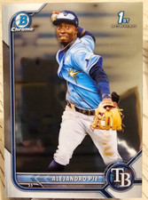 2022 Bowman Chrome 1st Prospect Alejandro Pie #BCP-99 Tampa Bay Rays