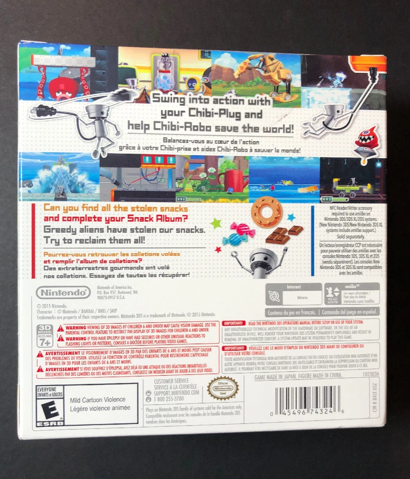 Chibi-Robo Zip Lash Box Set W/ Chibi-Robo Amiibo (3DS) NEW - Image 2 of 4