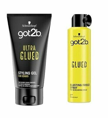 SCHWARZKOPF GOT2B GLUED BLASTING FREEZE300ML ,ULTRA GLUED GEL,SPIKING GLUE 150ML - Picture 8 of 11