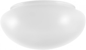 Litex 3.75-in H 7.6-in W White Globe Ceiling Fan Light Shade