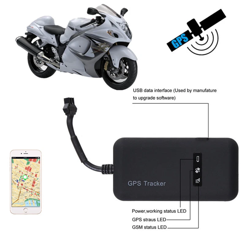 Mini Motorcycle GPS Tracker Tracking Antitheft Device Locator GSM