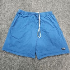 Vintage USA Olympics Men XL Coach Blue Shorts USA Made Cotton