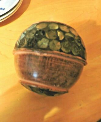 Set of (2) Ornate 4 inch Decor Balls/Globes