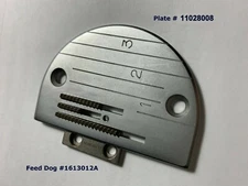 Genuine JUKI Needle Plate & Feed Dog fits JUKI DDL-5550 and more.