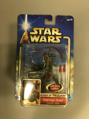 Star Wars 2002 AOTC Actionfigur Destroyer Droid Geonosis Battle