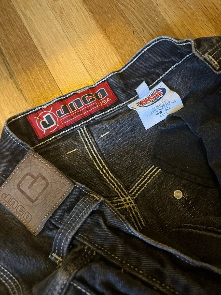 JNCO Jeans Vintage 90s Y2K Black Baggy Skater 36/32 | eBay