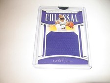 LeBron James 2019-20 National Treasures Colossal Materials #13/49 GAME WORN rare