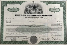 The Dow Chemical Company Debenture 1976 For $25,000
