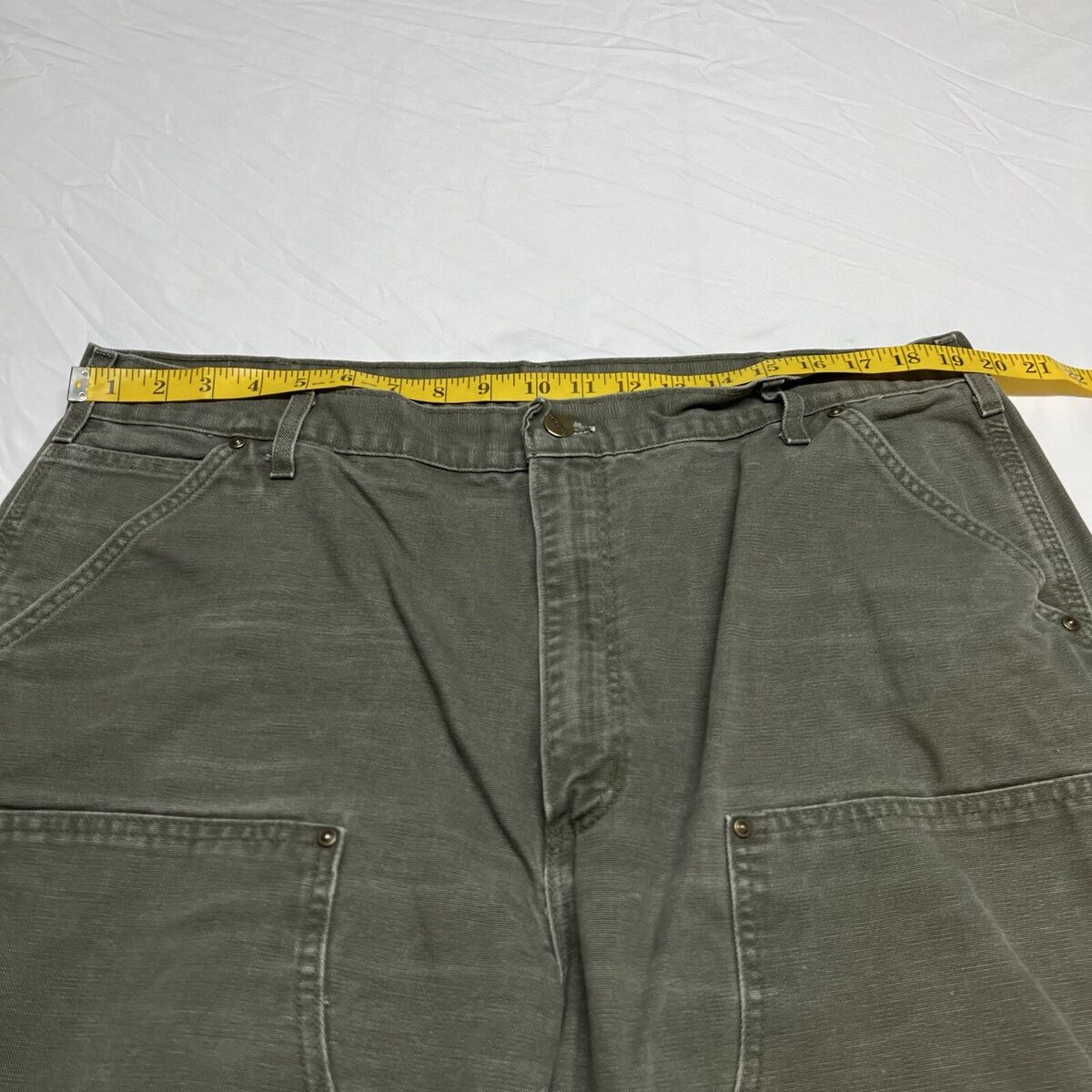 VTG 90s Carhartt B136 MOS Green Union Made In USA Double VTG 90s Carhartt B136 MOS Green Union Made In USA Double