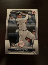 2023 Bowman Oswald Peraza #70 Rookie RC Yankees Baseball Card