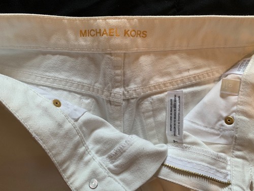 Womens White Michael Kors Denim Shorts 