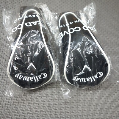 2 X Callaway Fairway wood head cover Universal Fit Adjustable Tag 3-9 wood NEW!