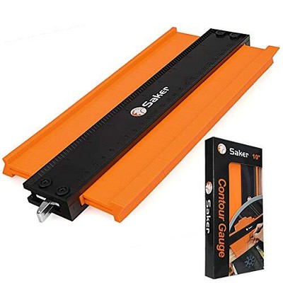 Saker Konturenlehre Profilwerkzeug (25 cm/10 Zoll) - verstellbare Verriegelung - präzise Kopie