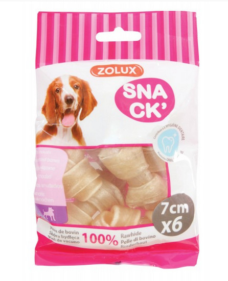 SNACK PER CANI OSSI ANNODATI PELLE DI MANZO