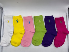 NEW NO TAG ONE PAIR POLO RALPH LAUREN YOUTH GIRLS SIZE 10.5C-3Y