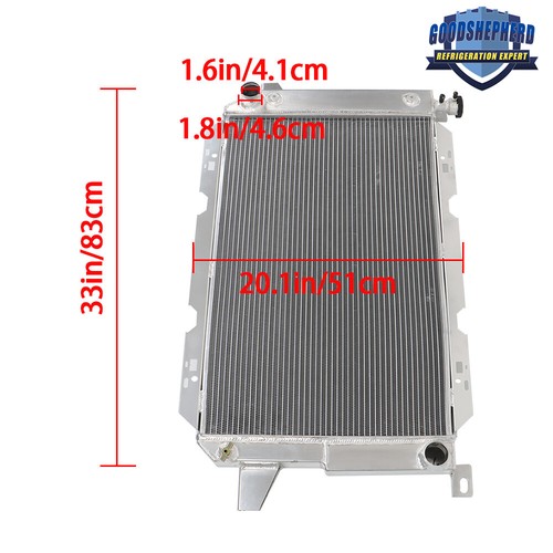 Radiador de aluminio de 3 filas para Ford F150 F250 F350 85-97 Bronco 5,0 L 5,8 7,5 L V8 - Imagen 5 de 9