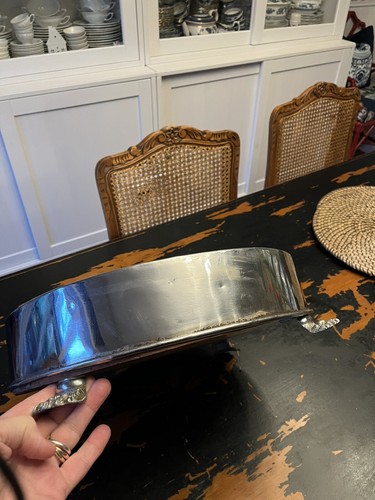 Antique vintage WEDDING CAKE STAND silver plate & mirrored - Picture 5 of 10