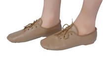 JAZZ DANCE SHOES TAN/BLK